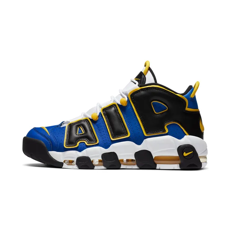 Nike Air More Uptempo ‘Peace, Love, and Basketball’ Game Royal/Black/White/Speed Yellow (DC1399-400)