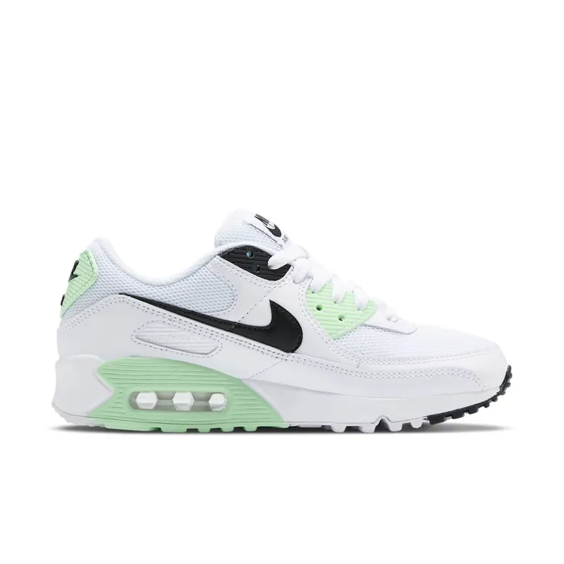 Nike Air Max 90 White Vapor Green Black (W) White/Vapor Green-Black (CT1039-101)