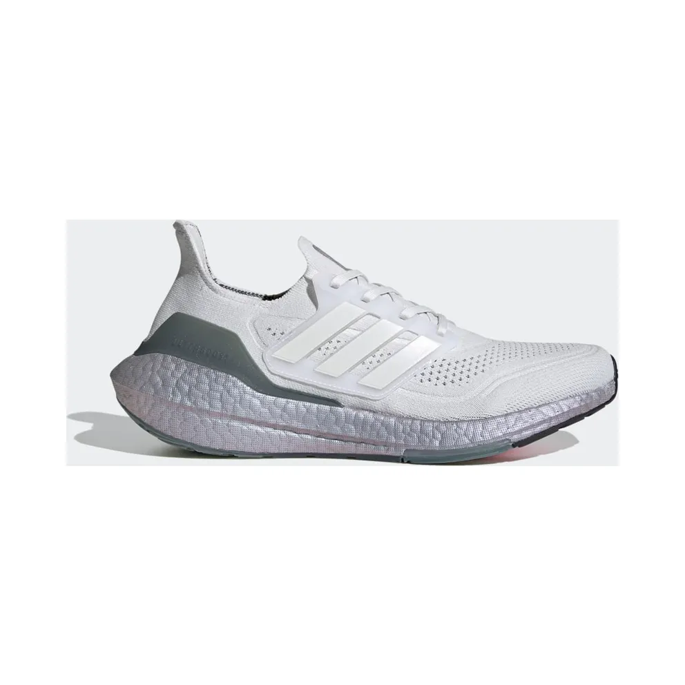 adidas Ultraboost 21 Laufschuh Crystal White / Crystal White / Hazy Green (FY0383)