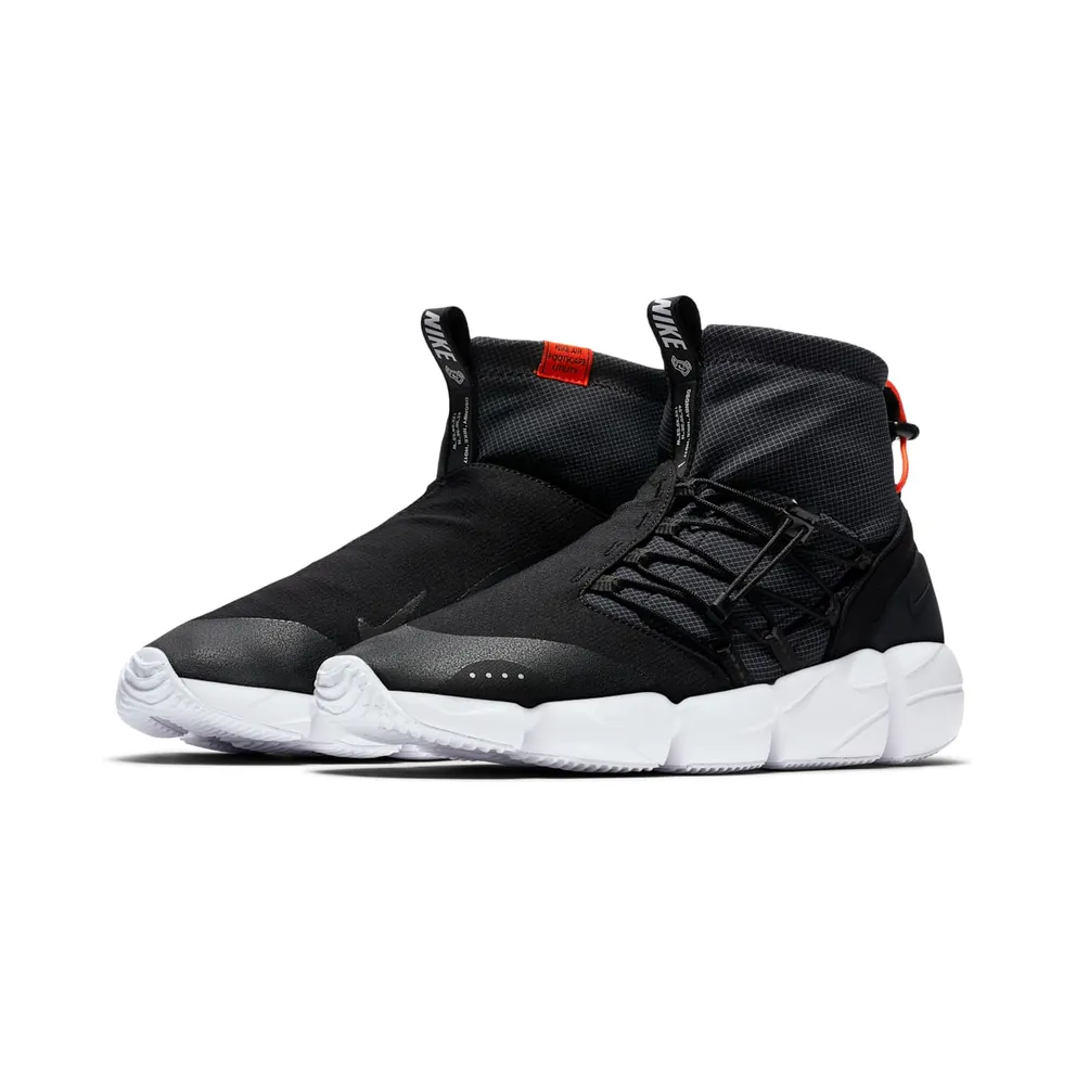 Nike Air Footscape Mid Utility DM Black Safety Orange (AH8689-001)