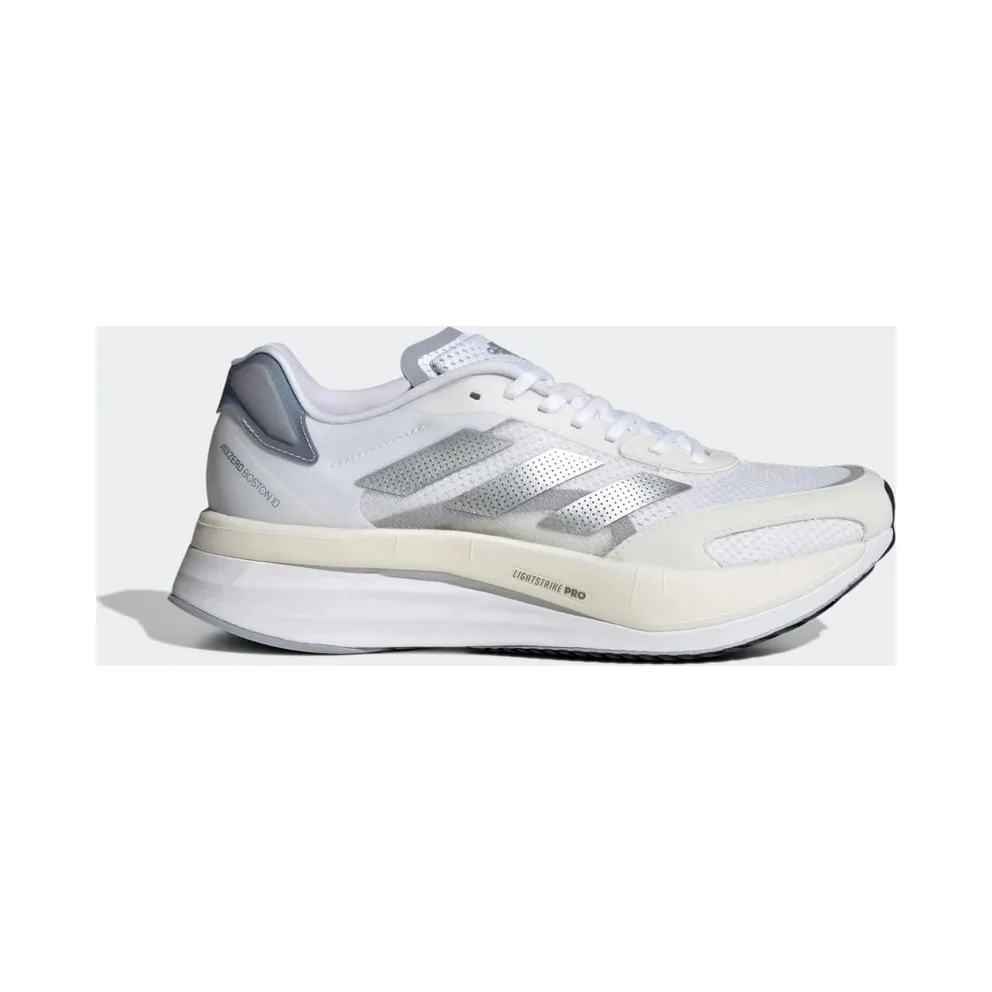 adidas Adizero Boston 10 Laufschuh Cloud White / Silver Metallic / Halo Silver (GY0907)