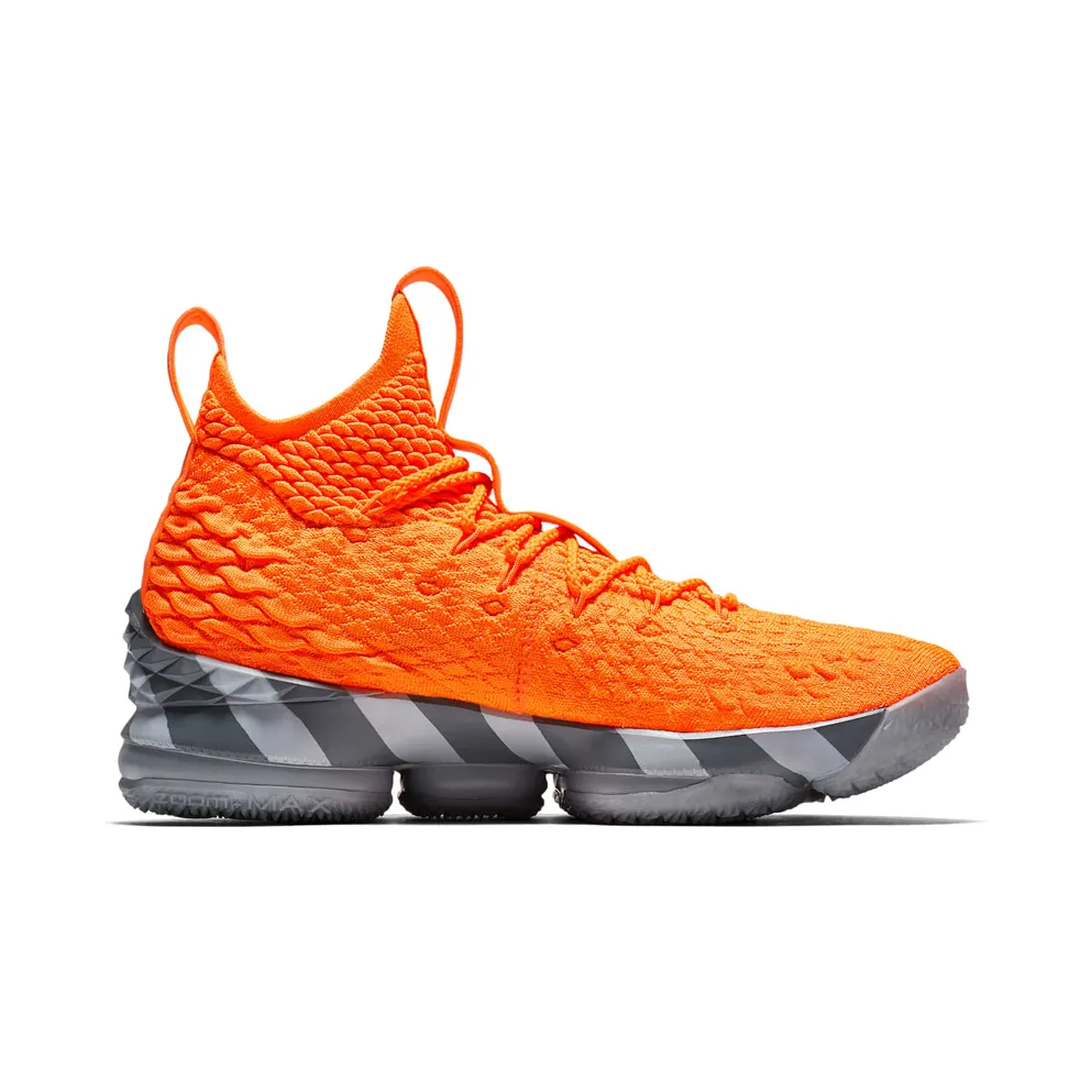 Nike LeBron 15 Orange Box (House of Hoops Special Box and Accessories) Total Orange/White-Mine Grey (AR5125-800)