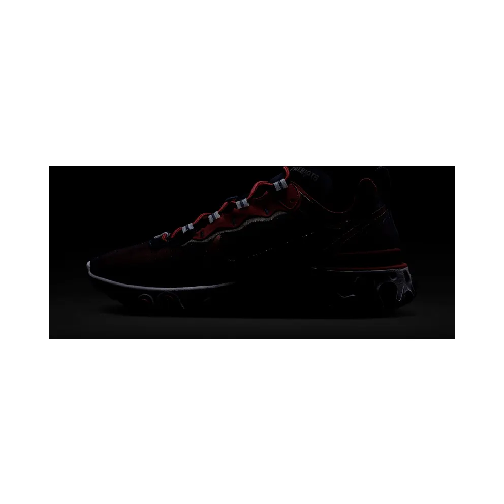 Nike React Element 55 New England Patriots College Navy/White-Silver-University Red (CK4883-400)