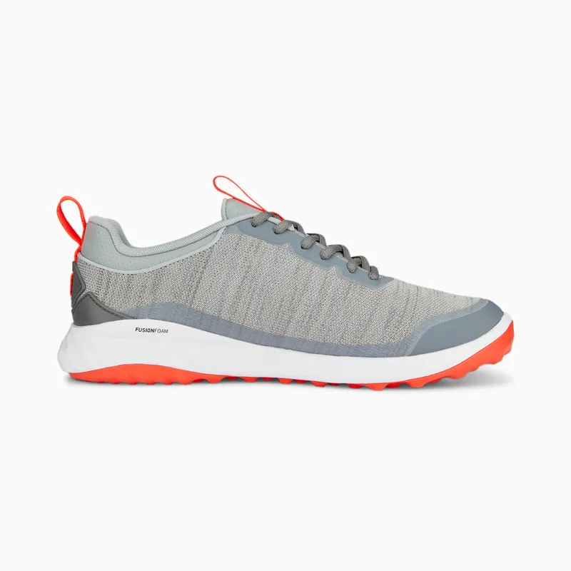 Puma FUSION Pro Golf Shoes Grey/Red/Silver (377041-01)