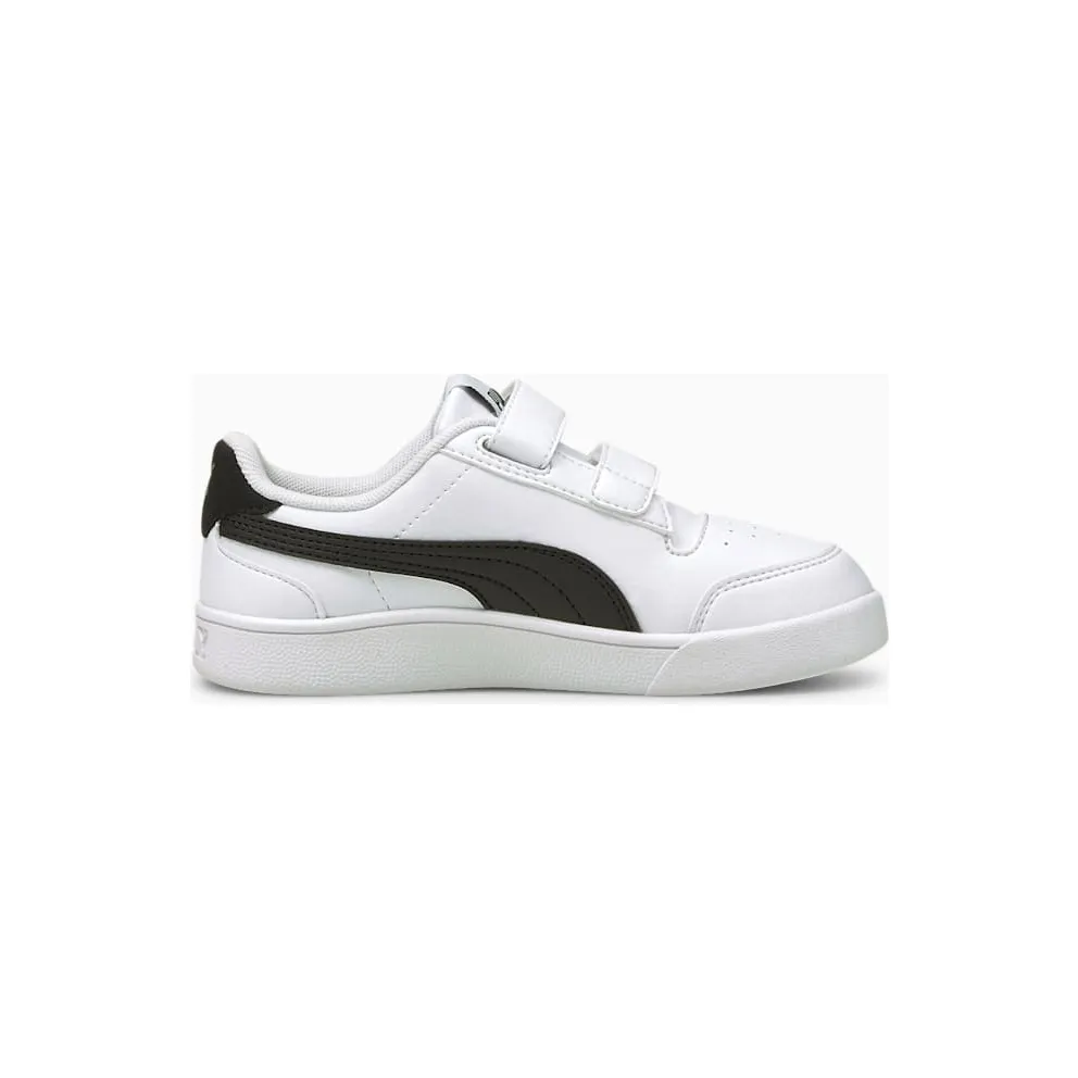 PUMA Shuffle Kids’ White/Black/Gold (375689-02)