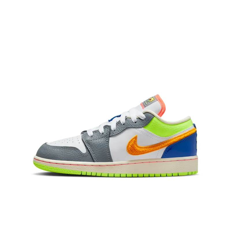 Jordan 1 Low White Coconut Milk Ghost Green Laser Orange (FB1835-181)