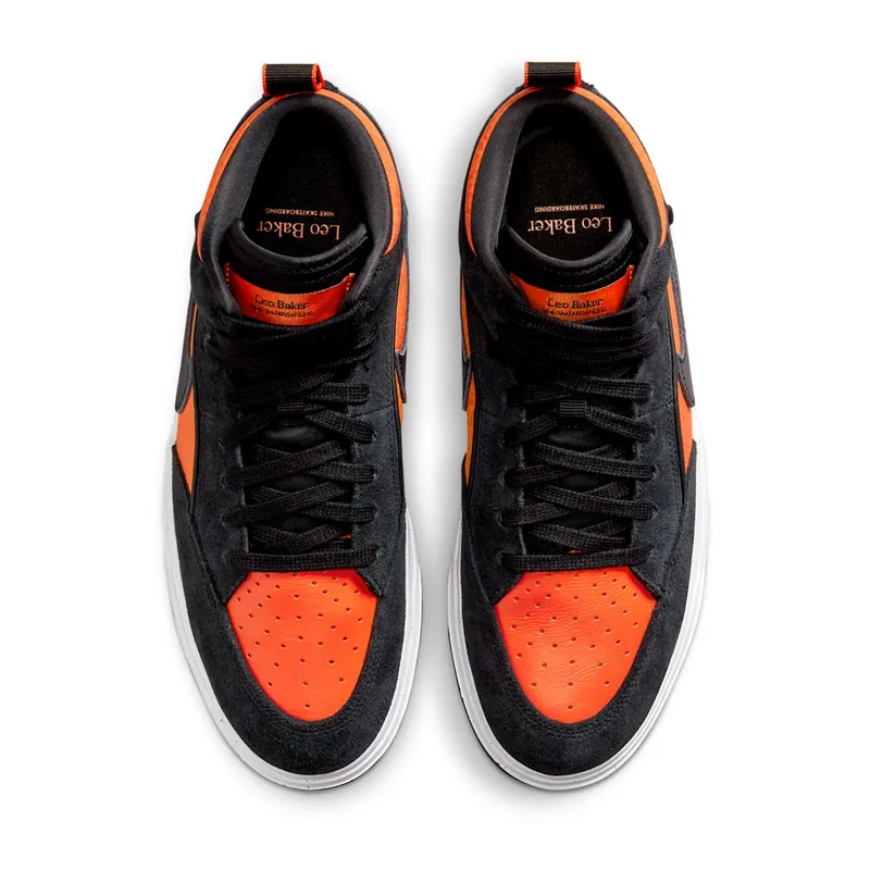 Nike SB React Leo Black Electro Orange (DX4361-002)