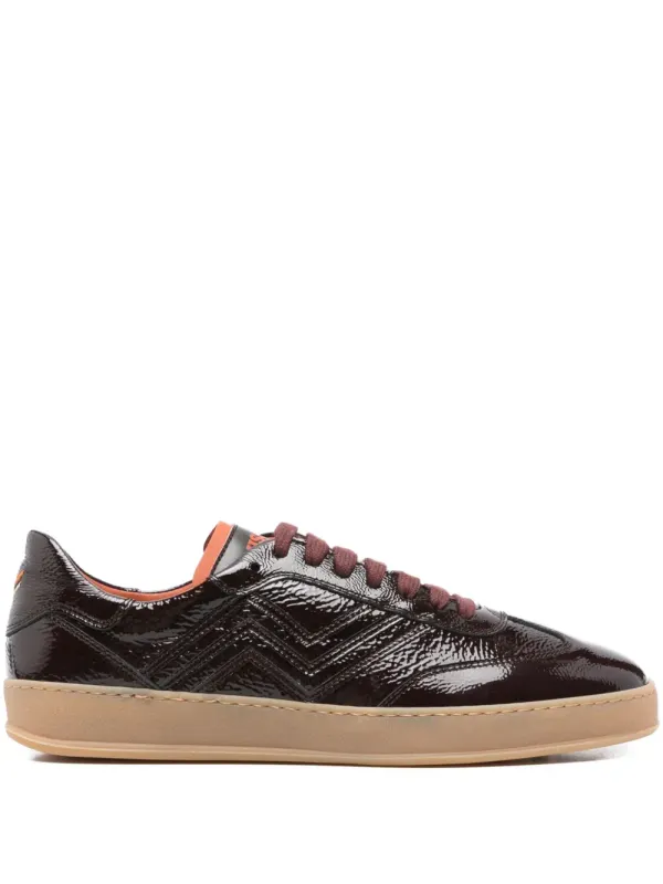 Missoni Lakleren with zigzag-patroon – Brown (MWL029)