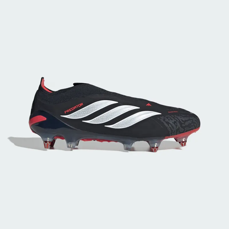 Adidas Predator Elite Laceless SG Cleats, Black (JS0397)