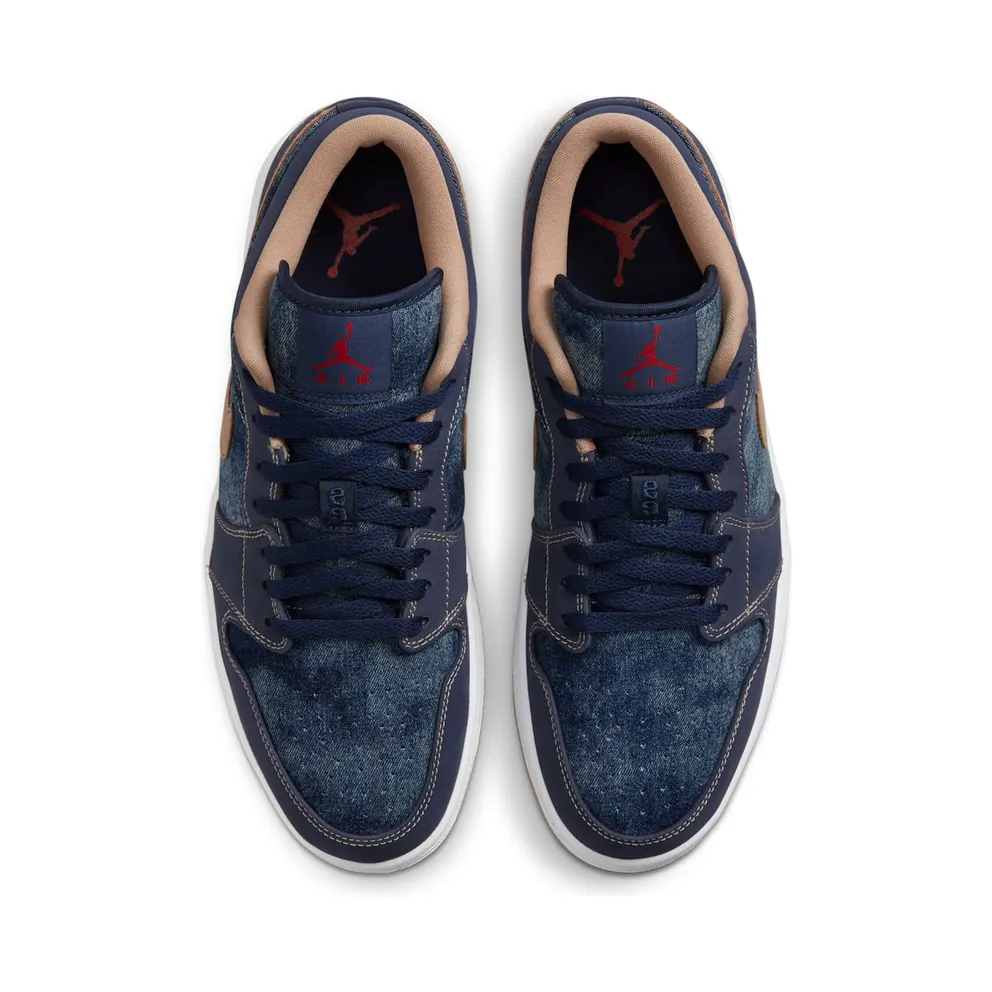 Air Jordan 1 Low SE Denim – “Midnight Navy / University Red / White / Hemp” (DH1259-400)