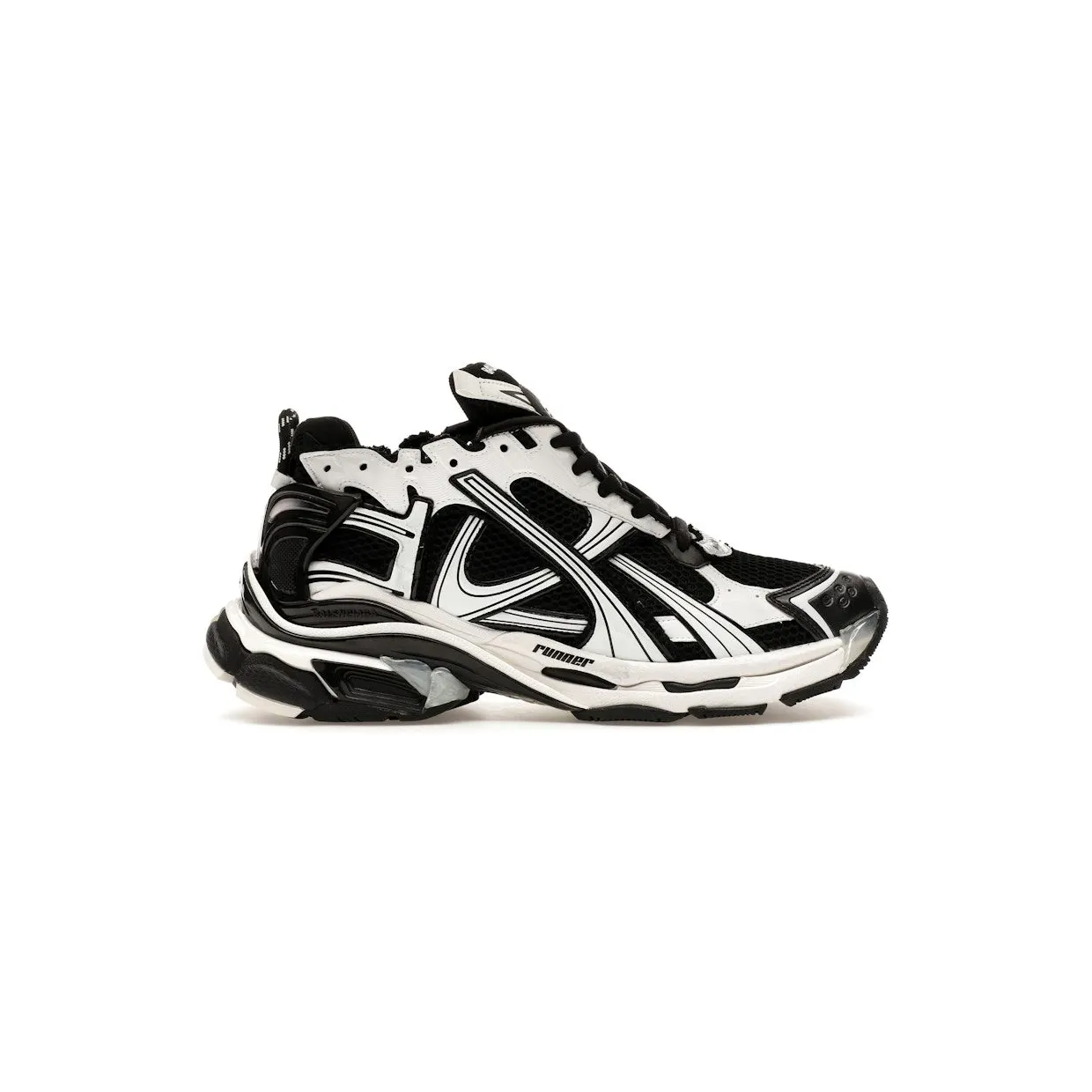 Balenciaga Runner Black White (772774W3RMU9010)