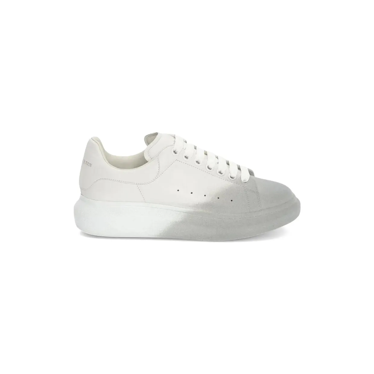 Alexander McQueen Oversized Sprayed Ombre White Melange (575415 WHWM2 9708)