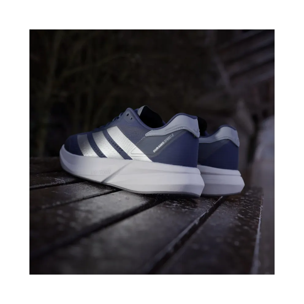 Adidas Duramo Speed 2 Running Shoes Dark Blue / Silver Metallic / Halo Silver (JS4415)
