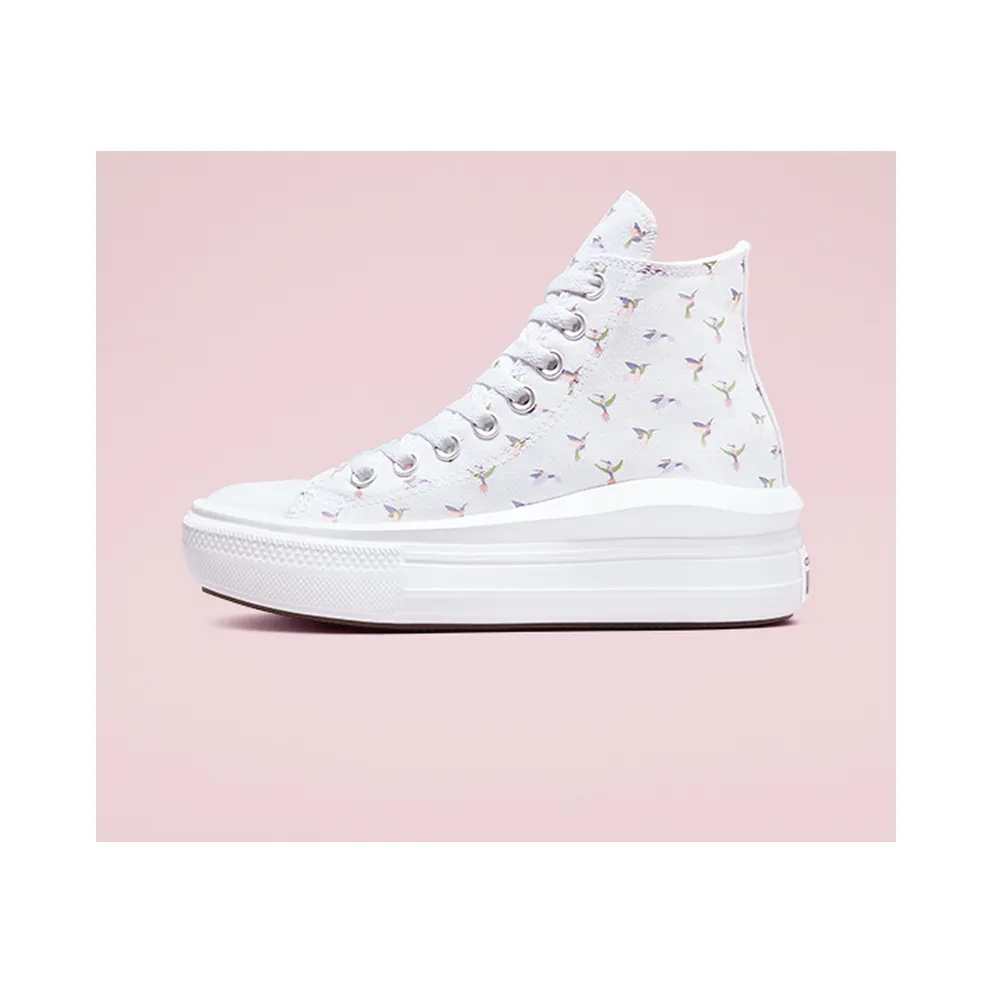 Converse Chuck Taylor All Star Move Platform Hummingbirds White/rust Pink (A01021C)