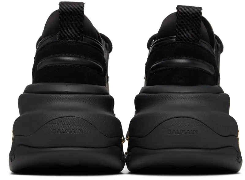 Balmain Black Leather B-Bold (WN1VI541LSLD)