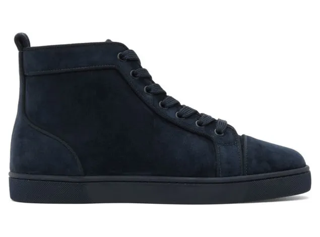 Christian Louboutin Navy Louis Orlato High-Top Sneakers (3161213)