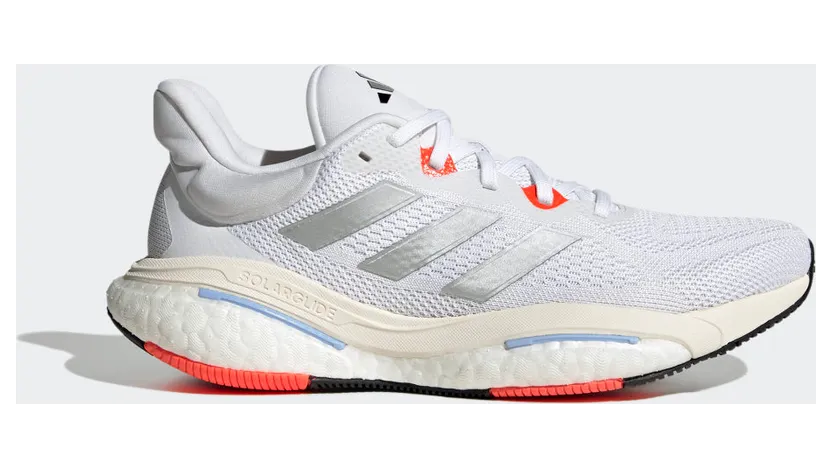 adidas SOLARGLIDE 6 Cloud White / Silver Metallic / Solar Red (HP7680)