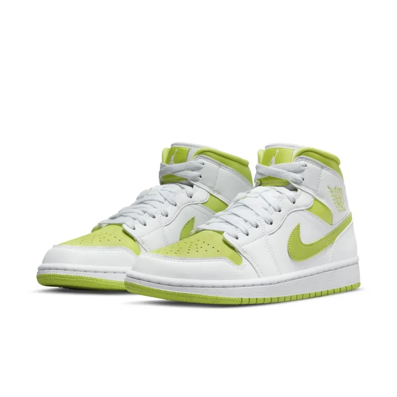 Jordan 1 Mid White Lime (W) (BQ6472-131)