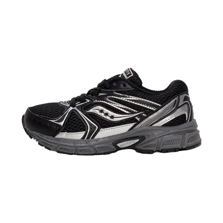 Saucony Ride Millenium GS “Black / Metallic Silver” (SYF25BB8)