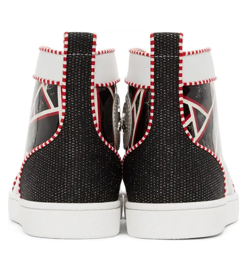 Christian Louboutin Multicolor Printed Lou Spikes Sneakers (3200959) (3)