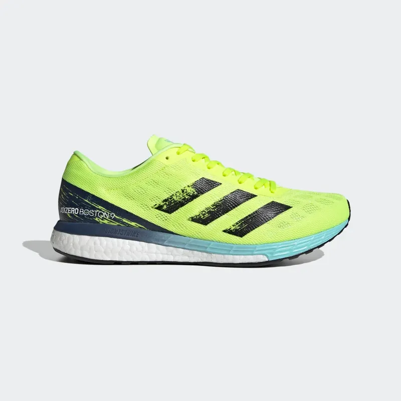 Adidas Adizero Boston 9 ‘Solar Yellow’ Solar Yellow/Core Black/Clear Aqua (H68740)