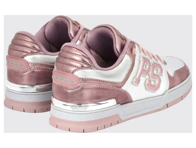 Plein Sport Viper II Laminated Leather Sneakers Pink (FAESWSC2772SLE004N0370) (2)