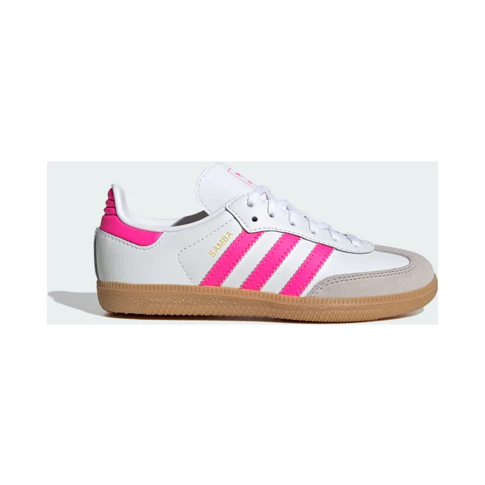 Adidas Samba OG Kids Cloud White / Lucid Pink / Gum (JQ2827)