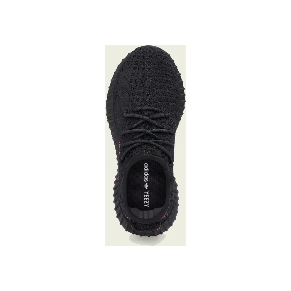 adidas Yeezy Boost 350 V2 Black Red (Kids) Black/Black/Red (GZ8655)