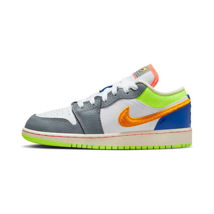Jordan 1 Low White Coconut Milk Ghost Green Laser Orange (FB1835-181)