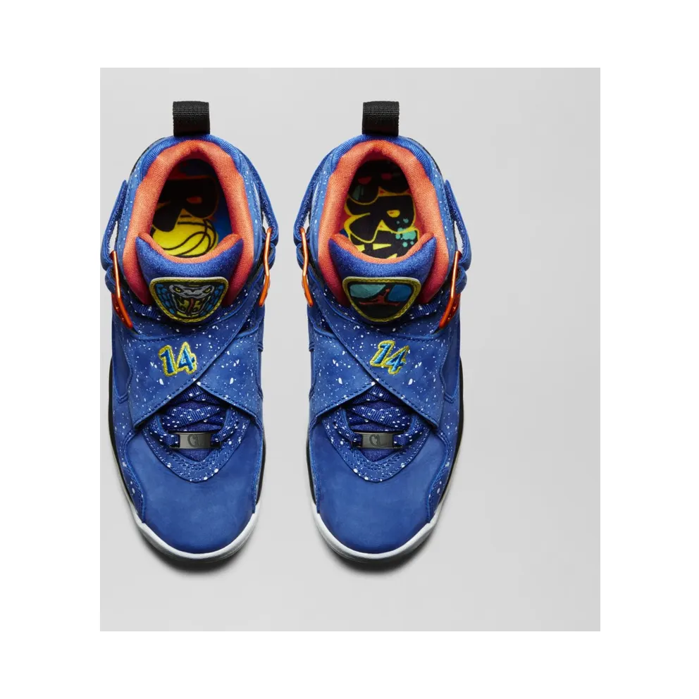 Jordan 8 Retro Doernbecher (GS) Hyper Blue/Electro Orange-Black (729894-480)