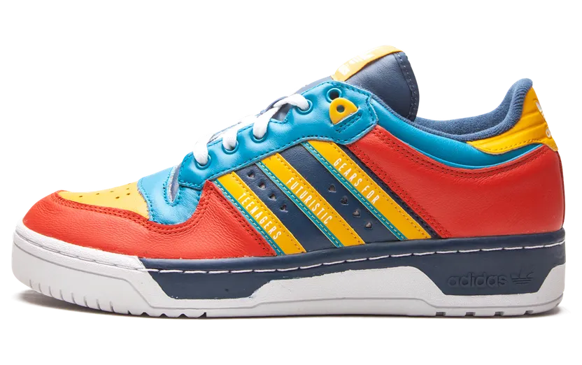 Adidas Human Made x Rivalry Low ‘Scarlet Aqua’ Night Marine/Footwear White/Bold Aqua (FY1083)