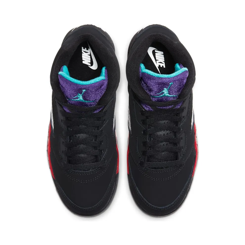 Jordan 5 Retro Top 3 (PS) Black/Fire Red-Grape Ice-New Emerald (CZ2990-001)