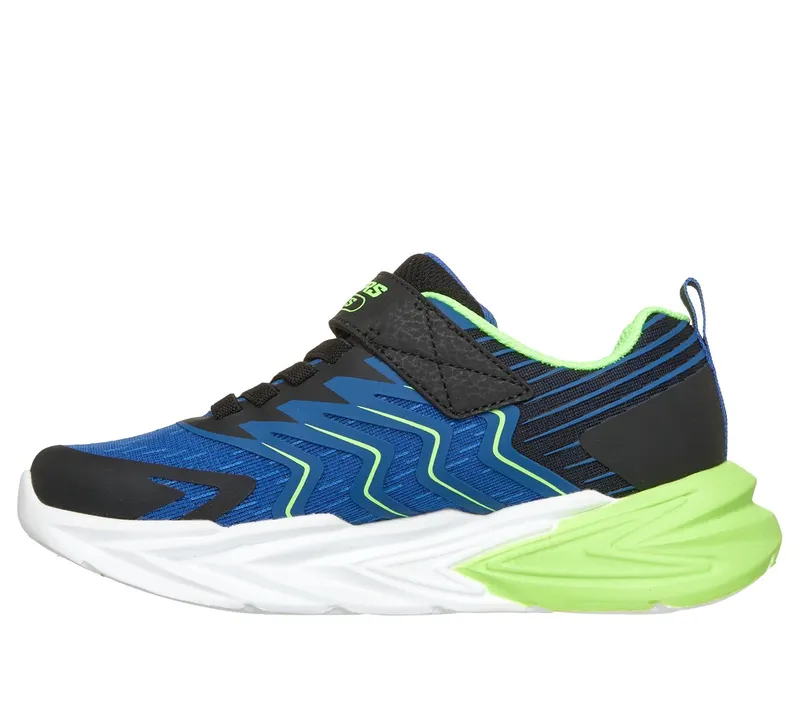 Skechers S-Lights: Flex-Glow Ultra – Prism-Pacer Sneaker Black/Blue/Limoen