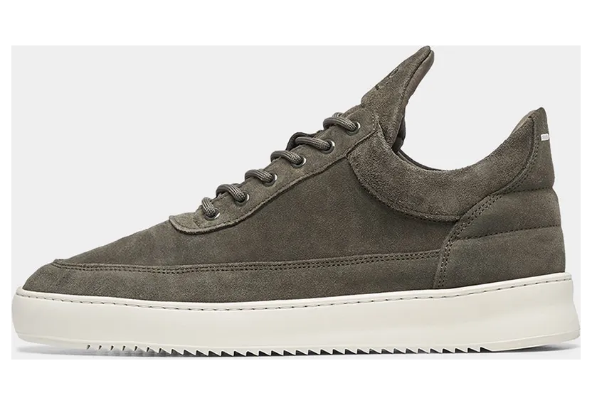 FILLING PIECES Low Top Organic Suede Green (10122791325)