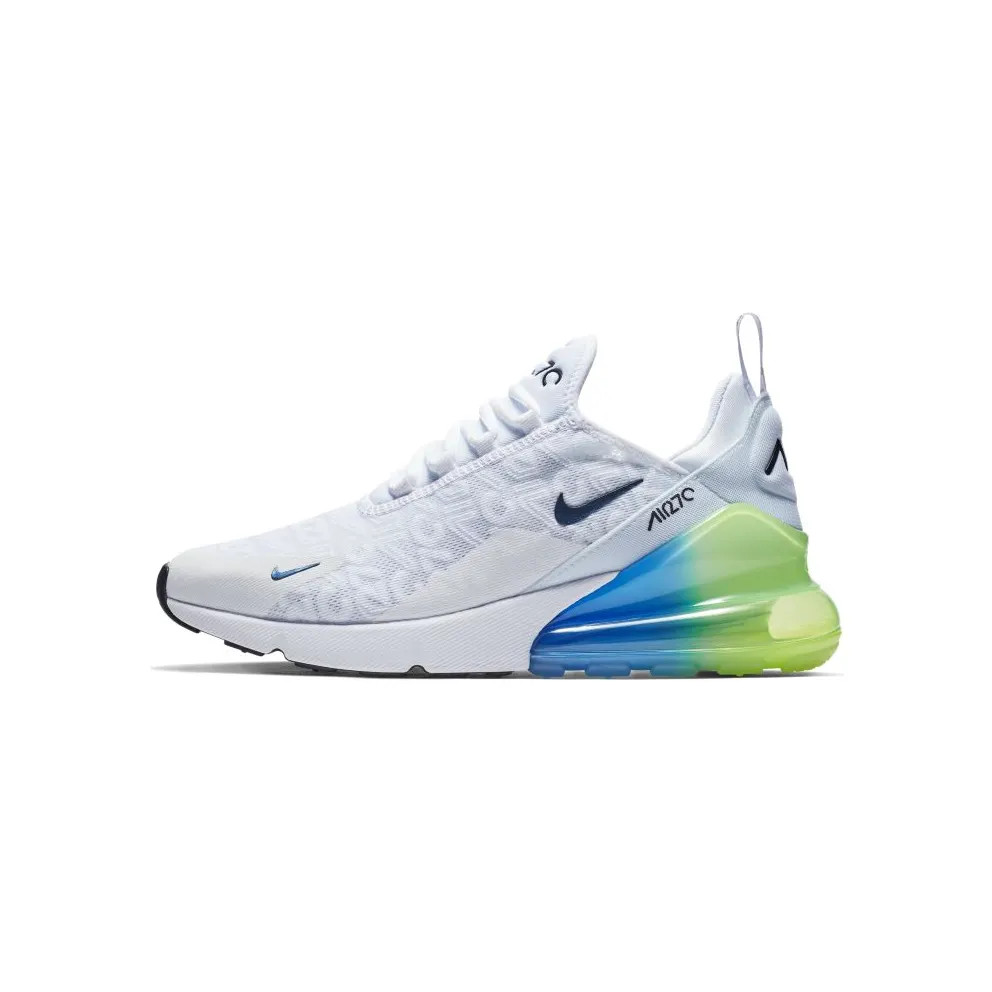 Nike Air Max 270 White Lime Blast Photo Blue White/Lime Blast-Photo Blue-White (AQ9164-100)