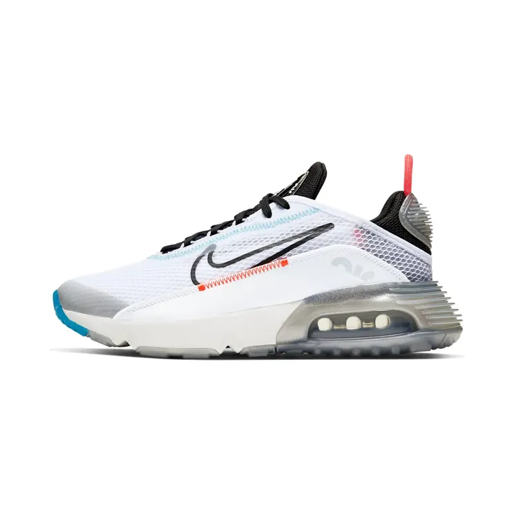 Nike Air Max 2090 GS Pure Platinum “White / Black / Bright Crimson” (CJ4066-100)