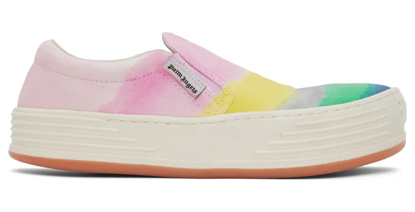 Palm Angels Multicolor Canvas Stripe Sneakers (PWIA040S22FAB0038400)