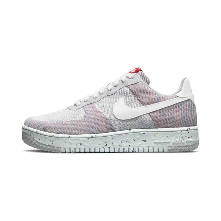 Nike Air Force 1 Crater FlyKnit Wolf Grey (2021) “Wolf Grey / Pure Platinum / Gym Red / White” (DC4831-002)