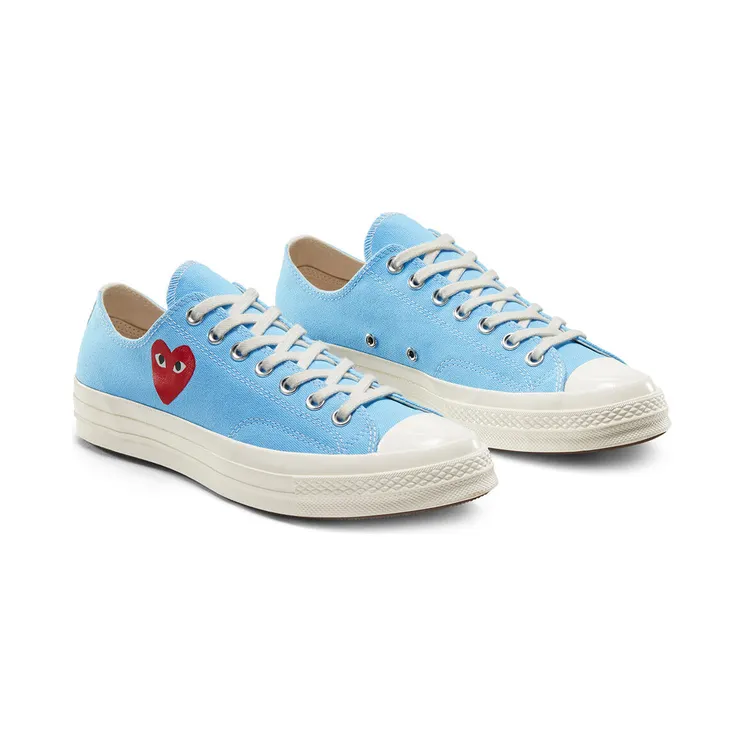 Converse Comme des Garcons PLAY x Chuck 70 Low Bright Blue (168303C)