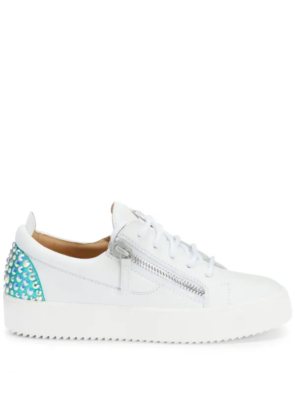 Giuseppe Zanotti Gail leren – White (RS40007002)