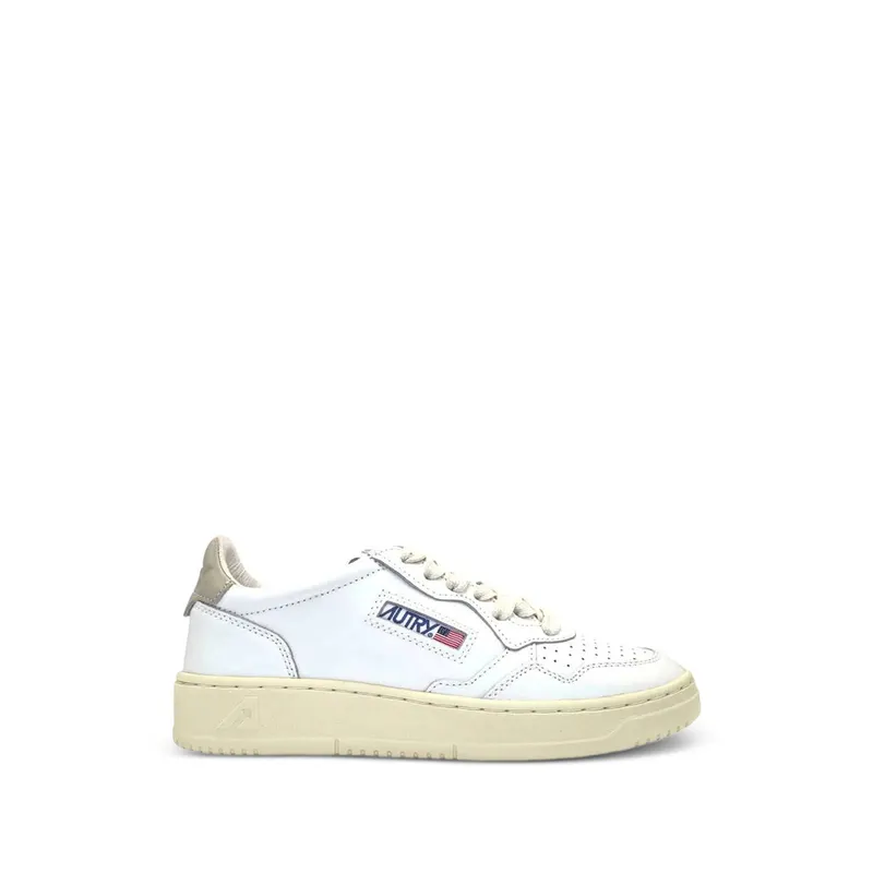 Autry Medalist Perforated Leather “White” (AULW LL27)