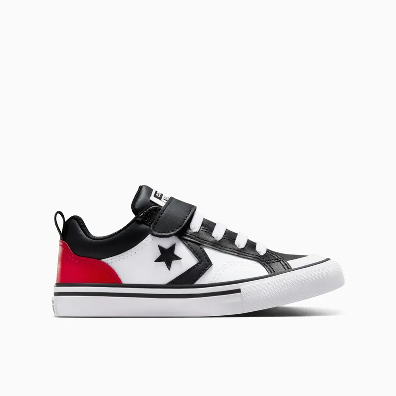 Converse Pro Blaze Strap Leather Easy On Black/Red/White (A10741C)