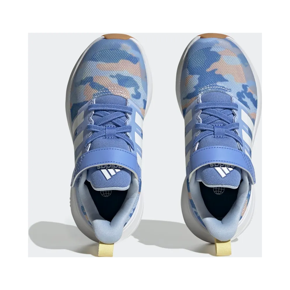 Adidas Fortarun 2.0 Cloudfoam Sport Running Elastic Lace Top Strap Blue Fusion / Cloud White / Almost Yellow (GZ9753)