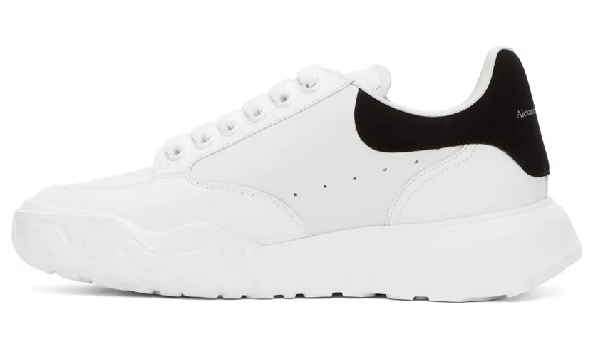 Alexander McQueen White & Blue Low Sneakers (634619WHZ96) (3)