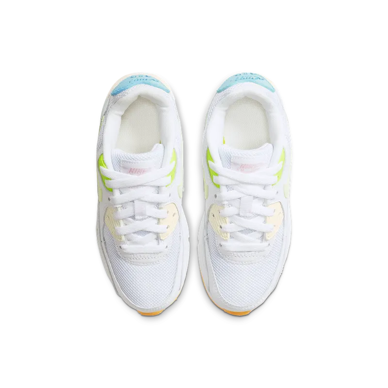 Nike Air Max 90 White Aurora (PS) White/Aurora/Volt (CZ0367-100)