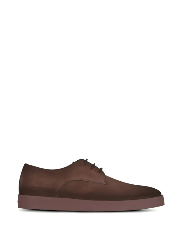 Santoni Schnürschuhe aus Wildleder – Braun (DILATECGEXS50)
