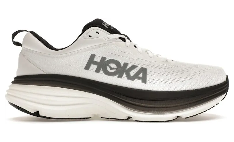 Hoka One Bondi 8 White Black (1123202-WBLC)