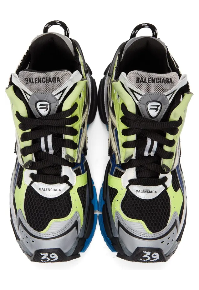 Balenciaga Runner Green Blue Black Grey (677403W3RB55179) (5)