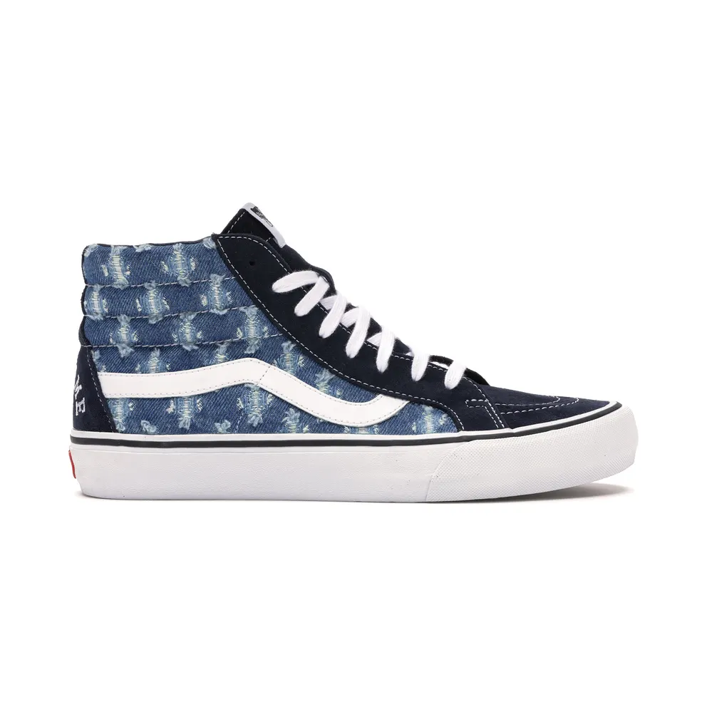 Vans Sk8-Hi Supreme Hole Punch Denim Blue Blue/White (VN0A38Z32DD)