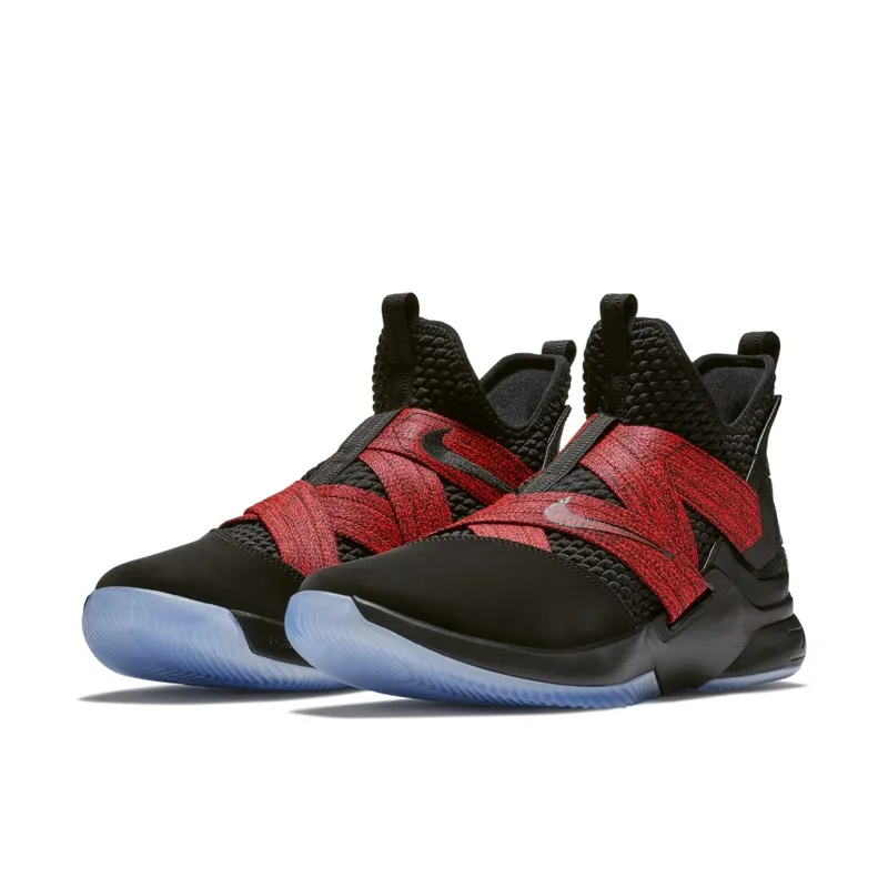 Nike LeBron Zoom Soldier 12 Black Red Black/Black (AO2609-003)